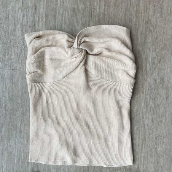 CREAM TUBE TOP - Picture 1 of 1